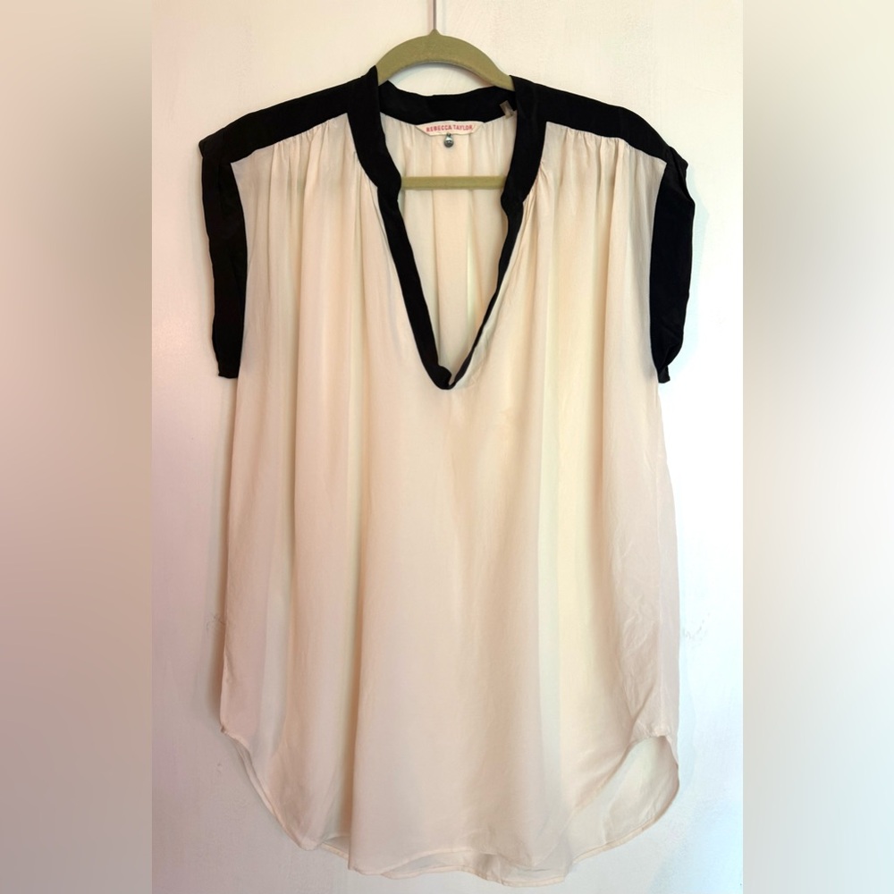 Rebecca Taylor Sleeveless Silk Blouse